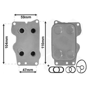 Õliradiaator,mootoriõli VAN WEZEL 09013701