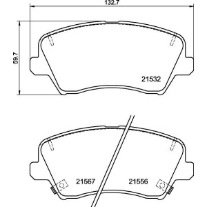 Piduriklotsi komplekt,ketaspidur BREMBO P 30 123