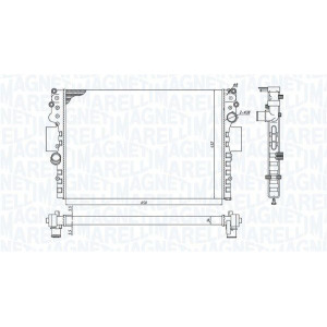 Radiaator,mootorijahutus MAGNETI MARELLI 350213183800