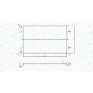 Radiator, engine cooling MAGNETI MARELLI 350213853000