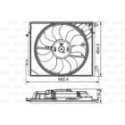 Ventilaator,mootorijahutus VALEO 696881