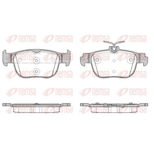 Brake Pad Set, disc brake REMSA 1897.00