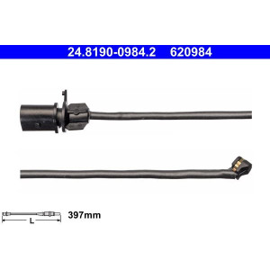 Warning Contact, brake pad wear ATE 24.8190-0984.2