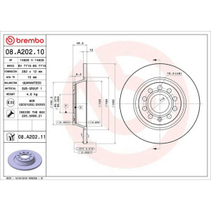 Piduriketas BREMBO 08.A202.11
