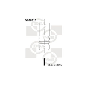 Впускной клапан BGA V998916