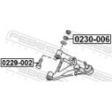 caster shim, sillatala FEBEST 0230-006