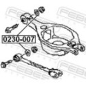 Caster Shim, axle beam FEBEST 0230-007