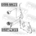 Seade-/juhtrull,soonrihm FEBEST 0588-M623