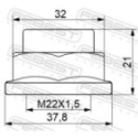 Axle Nut, drive shaft FEBEST 0598-NHUB01