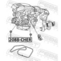 Deflection Pulley/Guide Pulley, timing belt FEBEST 2088-CHER