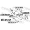 Kallistuman korjausruuvisarja FEBEST 2329-004-KIT