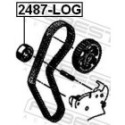Tensioner Pulley, timing belt FEBEST 2487-LOG