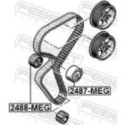 Tensioner Pulley, timing belt FEBEST 2487-MEG
