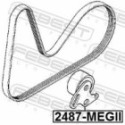 Натяжной ролик, поликлиновой ремень FEBEST 2487-MEGII