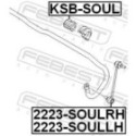 Mounting, stabiliser bar FEBEST KSB-SOUL