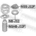 Rolling Bearing, suspension strut support mount FEBEST NB-J32