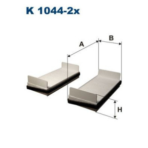 Фильтр, воздух во внутренном пространстве FILTRON K 1044-2x