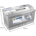 Стартерная аккумуляторная батарея VARTA 595500085K262