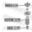 Protective Cap/Bellow, shock absorber FEBEST MZSHB-323F