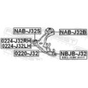 Подвеска, рычаг независимой подвески колеса FEBEST NAB-J32B