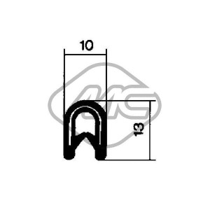 Door Seal Metalcaucho 00605