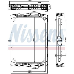 Radiaator,mootorijahutus NISSENS 606772