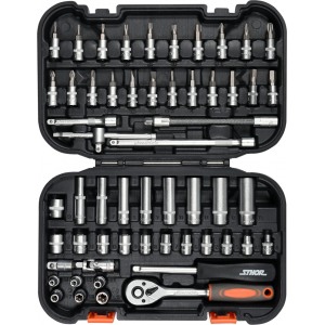 STROH 58643 padrunite ja otsikute komplekt 1/4" 56 osa
