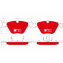 Brake Pad Set, disc brake TRW GDB1498DTE