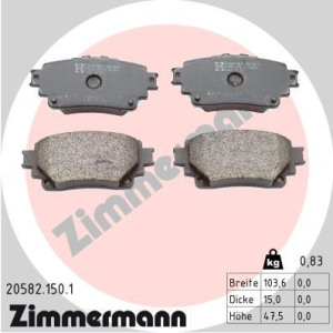 Jarrupala, levyjarru ZIMMERMANN 20582.150.1