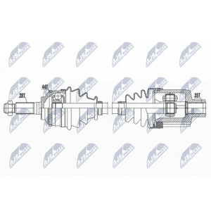 Drive Shaft NTY NPW-MZ-084