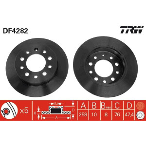 Jarrulevy TRW DF4282