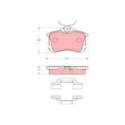 Brake Pad Set, disc brake TRW GDB1416