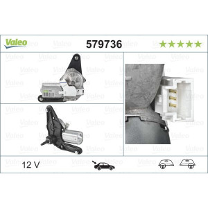 Pyyhkijän moottori VALEO 579736