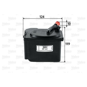 Polttoainesuodatin VALEO 587501