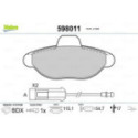 Brake Pad Set, disc brake VALEO 598011