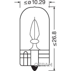 Лампа накаливания, стояночные огни / габаритные фонари ams-OSRAM 2841