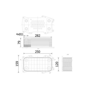 Õliradiaator,mootoriõli MAHLE CLC 304 000S