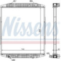 Radiator, engine cooling NISSENS 619730