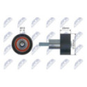 Deflection Pulley/Guide Pulley, timing belt NTY RNK-VW-040