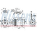 Kompressori, ilmastointilaite NISSENS 890221