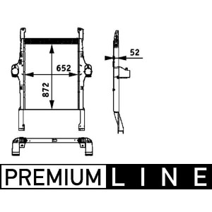 Kompressoriõhu radiaator MAHLE CI 113 000P
