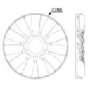 Fan Wheel, engine cooling MAHLE CFW 36 000P
