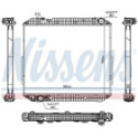 Radiator, engine cooling NISSENS 671780