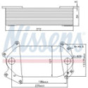 Oil Cooler, engine oil NISSENS 91139