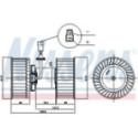 Interior Blower NISSENS 87842