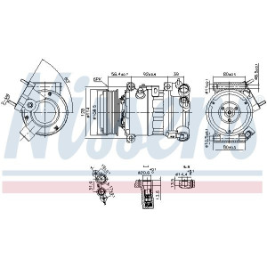 Kompressori, ilmastointilaite NISSENS 890599