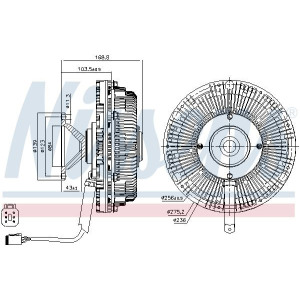 Kytkin, jäähdytystuuletin NISSENS 86243
