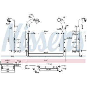 Kompressoriõhu radiaator NISSENS 961578