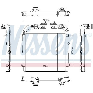 Charge Air Cooler NISSENS 961154
