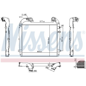 Charge Air Cooler NISSENS 961439
